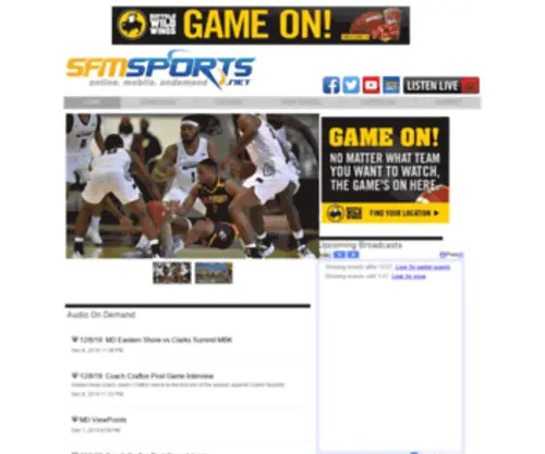 SFMsports.net(Salisbury University) Screenshot