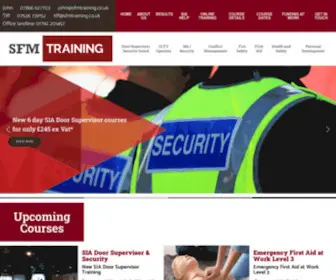 SFMtraining.co.uk(SFM Training) Screenshot