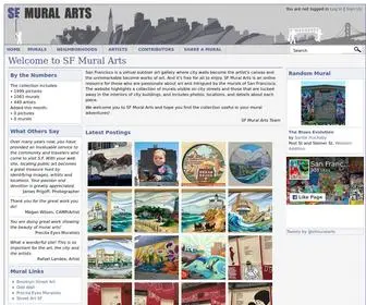 Sfmuralarts.com(SF Mural Arts) Screenshot