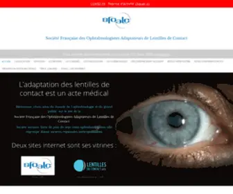 Sfoalc.info(Société française des ophtalmologistes adaptateurs de lentilles de contact) Screenshot