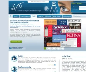 Sfo.asso.fr(La médiathèque de la Société Française d'Ophtalmologie (SFO)) Screenshot
