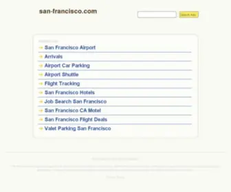 Sfo.com(The Leading SFO Site on the Net) Screenshot