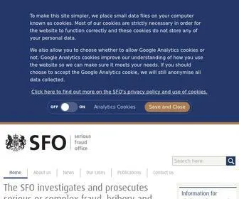 Sfo.gov.uk(Serious Fraud Office) Screenshot