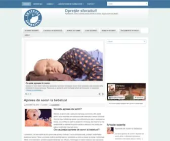 Sforaitul.ro(Cauze, tratamente și remedii impotriva sforăitului) Screenshot