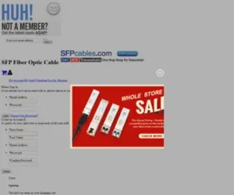 SFpcables.com(AOC, DAC, Fiber Optic Transceivers) Screenshot