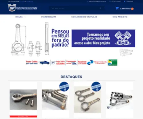Sfperformance.com.br(SF Performance) Screenshot