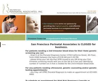 Sfperinatal.com(San Francisco Perinatal Associates) Screenshot