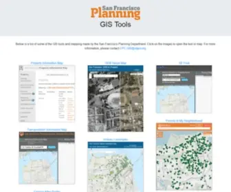 SFplanninggis.org(San francisco planning department gis tools) Screenshot