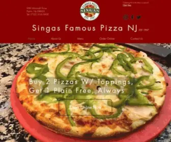 SFpparlin.com(Singas Famous Pizza NJ Parlin) Screenshot