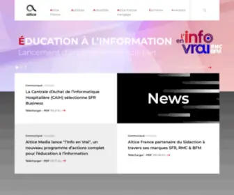 SFR.com(Altice France) Screenshot