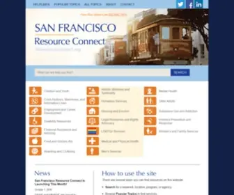 Sfresourceconnect.org(San Francisco Resource Connect) Screenshot
