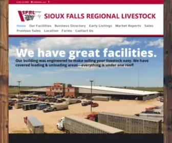 SFrlinc.com(Sioux Falls Regional Livestock) Screenshot