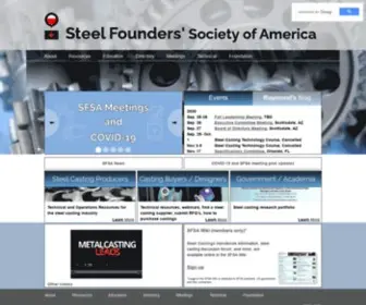 Sfsa.org(Steel Founders' Society of America) Screenshot