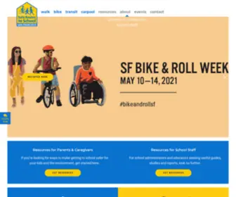 Sfsaferoutes.org(San Francisco Safe Routes to School Partnership) Screenshot