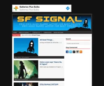 Sfsignal.com(SF Signal) Screenshot