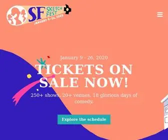 SFsketchfest.com(SF Sketchfest) Screenshot