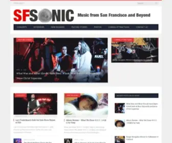 Sfsonic.com(Your San Francisco Music Magazine) Screenshot