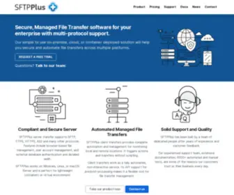 SFTPplus.com(Secure managed file transfer software) Screenshot