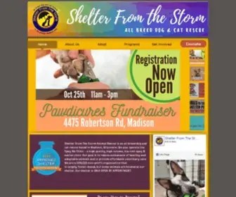 SFTsrescue.org(Shelter from the Storm Animal Rescue) Screenshot