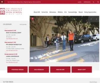 Sfuhs.org(San Francisco University High School) Screenshot