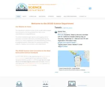 Sfusdscience.org( SFUSD Science) Screenshot