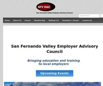 Sfveac.org(San Fernando Valley Employer Advisory Council) Screenshot