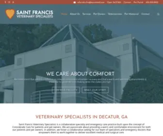 SFVS.com(Saint Francis Veterinary Specialists) Screenshot