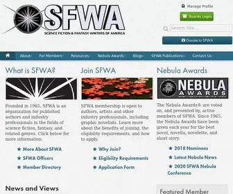 Sfwa.org(Science Fiction & Fantasy Writers of America) Screenshot