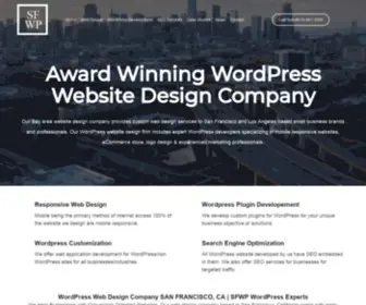 SFwpexperts.com(WordPress web design agency SFWP) Screenshot