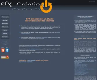 SFXcreation.com(Webmaster SFX Création) Screenshot