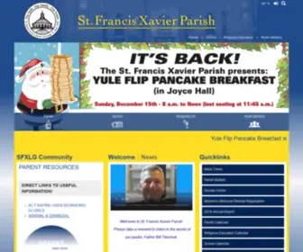 SFXLG.org(Saint Francis Xavier Parish) Screenshot