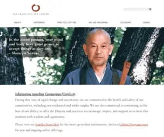 SFZC.org(San Francisco Zen Center) Screenshot