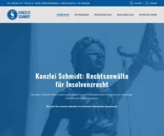 SG-Kanzlei.de(Rechtsanwälte für Insolvenzrecht) Screenshot
