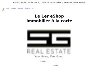 SG-Realestate.ch(Immobilier Genève) Screenshot