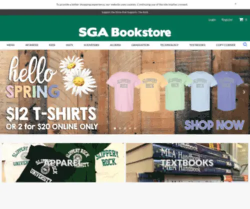 Sgabookstore.com(The Rock SGA Bookstore) Screenshot