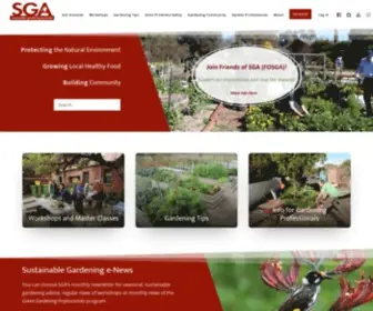 Sgaonline.org.au(Sustainability through gardens) Screenshot