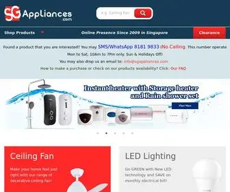Sgappliances.com(SG Appliances) Screenshot