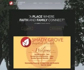 SGBC.net(Shady Grove Baptist Church) Screenshot