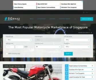 Sgbikez.com(The Most Popular Motorcycle Marketplace of Singapore) Screenshot