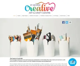 Sgcacc.org.au(St George Creative Art & Craft Cente/Classes/Penshurst) Screenshot