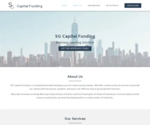 Sgcapitalfunding.com(Business Funding Solutions) Screenshot