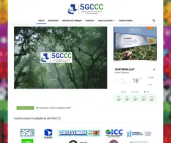 SGCCC.org.gt(SGCCC Sistema Guatemalteco de Ciencias del Cambio Climático) Screenshot