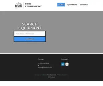 Sgcequipment.com(SGC Equipment) Screenshot