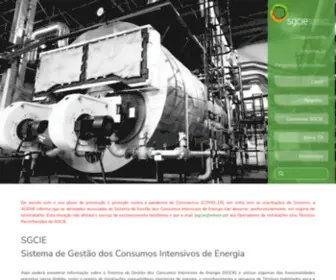 Sgcie.pt(Informação sobre o Sistema de Gestão dos Consumos Intensivos de Energia (SGCIE)) Screenshot