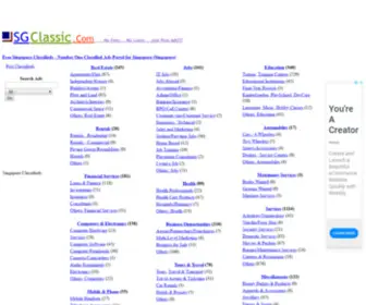 SGclassic.com(Singapore Classifieds) Screenshot