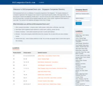 Sgcompaniescheck.com(Singapore Companies Directory) Screenshot