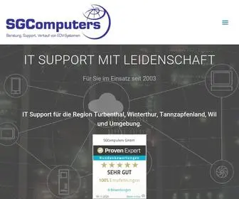 Sgcomputers.ch(SGComputers GmbH) Screenshot