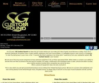 Sgcustomsound.com(SG Custom Sound) Screenshot