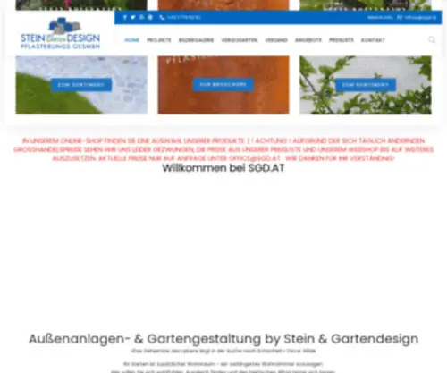 SGD.at(Stein und Garten Design Pflasterungs GesmbH) Screenshot
