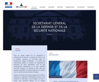 SGDN.gouv.fr(Secrétariat) Screenshot